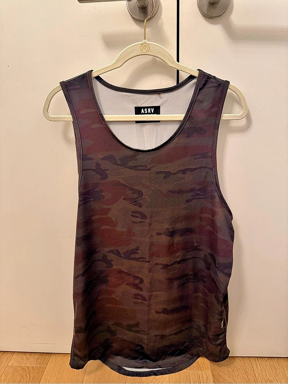 ASRV Camo Tank Top in Black & Brown Size Medium Like New